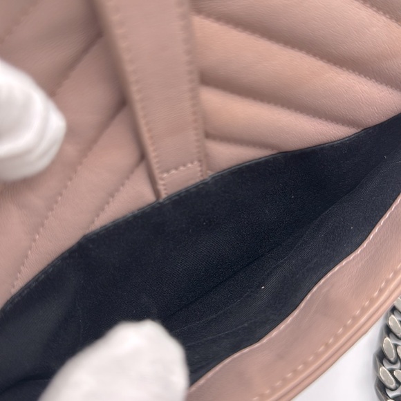 ‼️SOLD‼️Saint Laurent Classic College Bag Matelasse Chevron Leather Medium - Picture 17 of 17